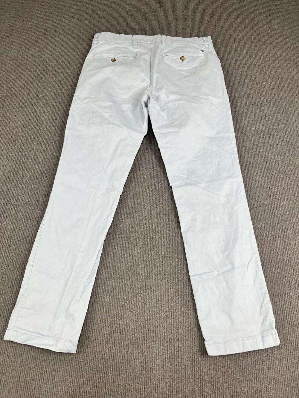 Tommy Hilfiger Mens Light Blue Chino Slim Fit Pants 32x30